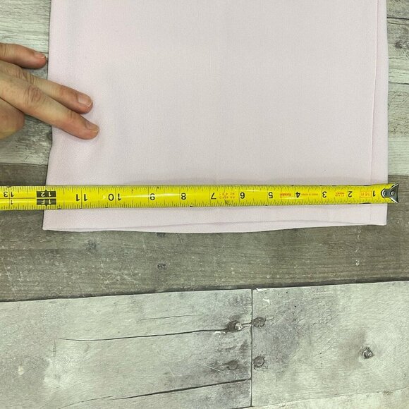 Zara Women's Full Length Flared Pants Size XL Pink High Rise Trousers - Picture 12 of 13